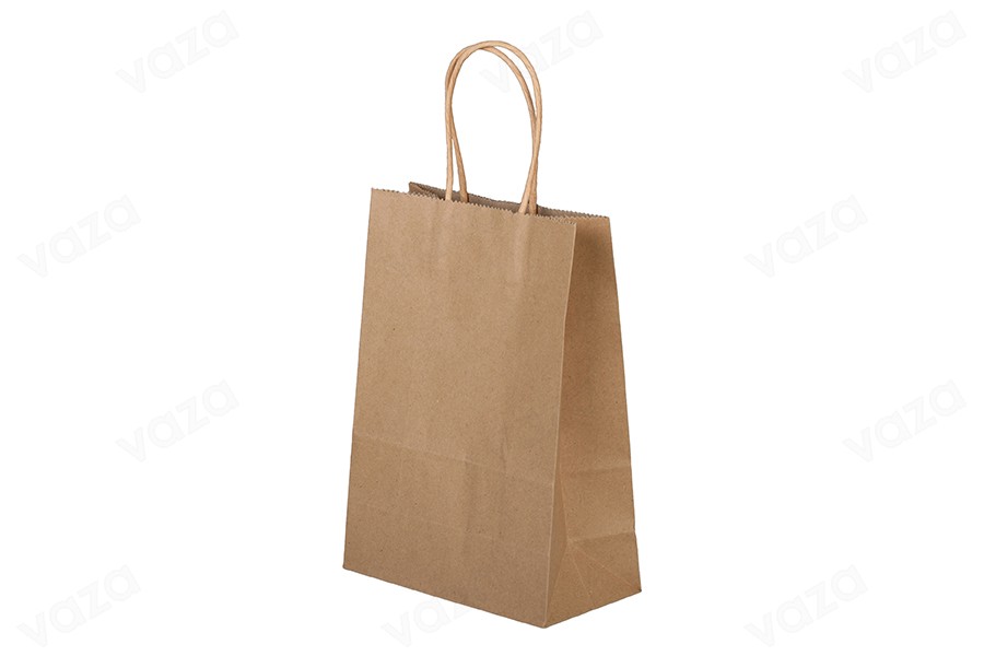 Sac cadeau en papier 160 x 80 x 220 mm avec poignée dans une variété de couleurs Sac cadeau en papier 160 x 80 x 220 mm avec poignée dans une variété de couleurs-photo_dimensions