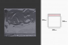 Σακουλάκια διαφανή με αυτοκόλλητο κλείσιμο 280x340 mm - 1000 τμχ