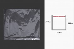 Sachets transparents avec fermeture auto-adhésive 320 x 340 mm - 1000 pcs