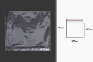 şeffaf yapışkan bağlama ile torbalar 320x340 mm - 1.000 adet-3