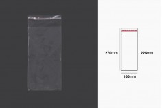 Plicuri transparente cu închidere autoadezivă 100x270 mm - 1000 buc