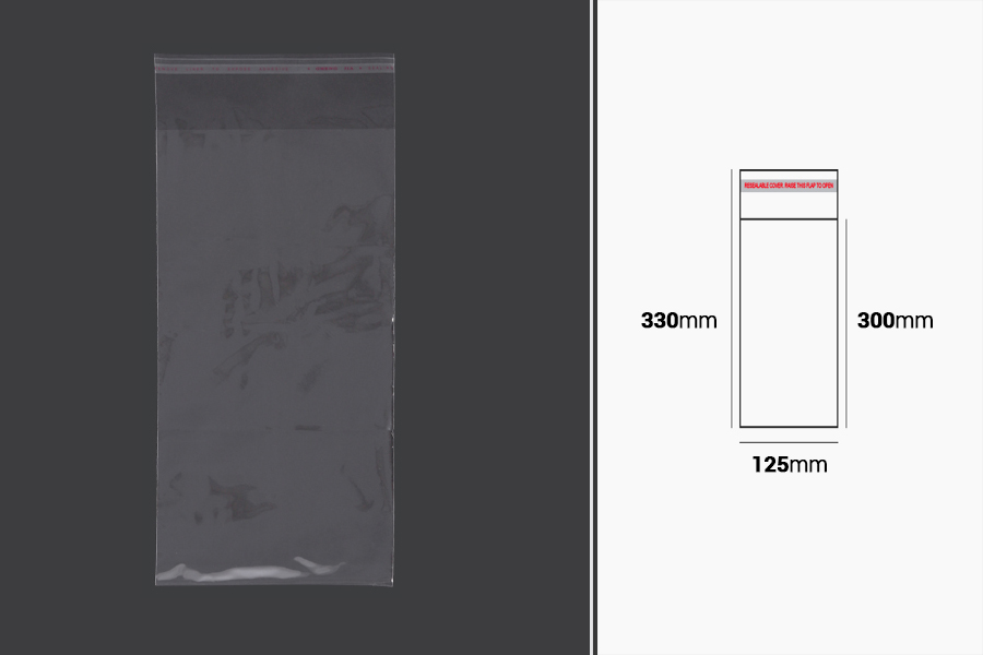 Kendinden yapışkanlı 125x330 mm kapaklı poşetleri temizleyin - 1000 adet Kendinden yapışkanlı 125x330 mm kapaklı poşetleri temizleyin - 1000 adet