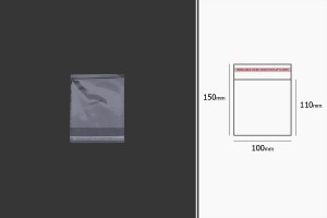 şeffaf yapışkan bağlama ile torbalar 100x150 mm - 1.000 adet-2