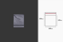 şeffaf yapışkan bağlama ile torbalar 100x150 mm - 1.000 adet