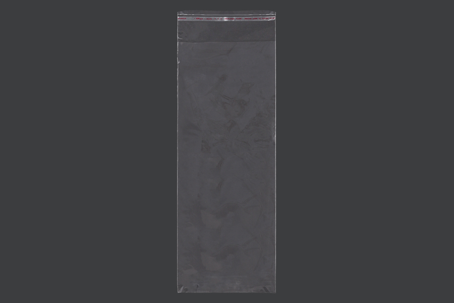 Kendinden yapışkanlı kapaklı şeffaf poşet 130x370 mm - 1000 adet