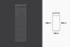 Kendinden yapışkanlı kapak 130x430 mm - 1000 adet şeffaf poşet-1