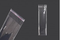 Transparent self-seal adhesive bags in size 70x250 mm - 1000 pcs