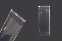 Kendinden yapışkanlı şeffaf poşet 90x250 mm - 1000 adet