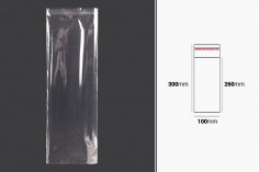 Transparente Beutel mit Selbstklebeverschluss 100x300 mm - 1000 Stück