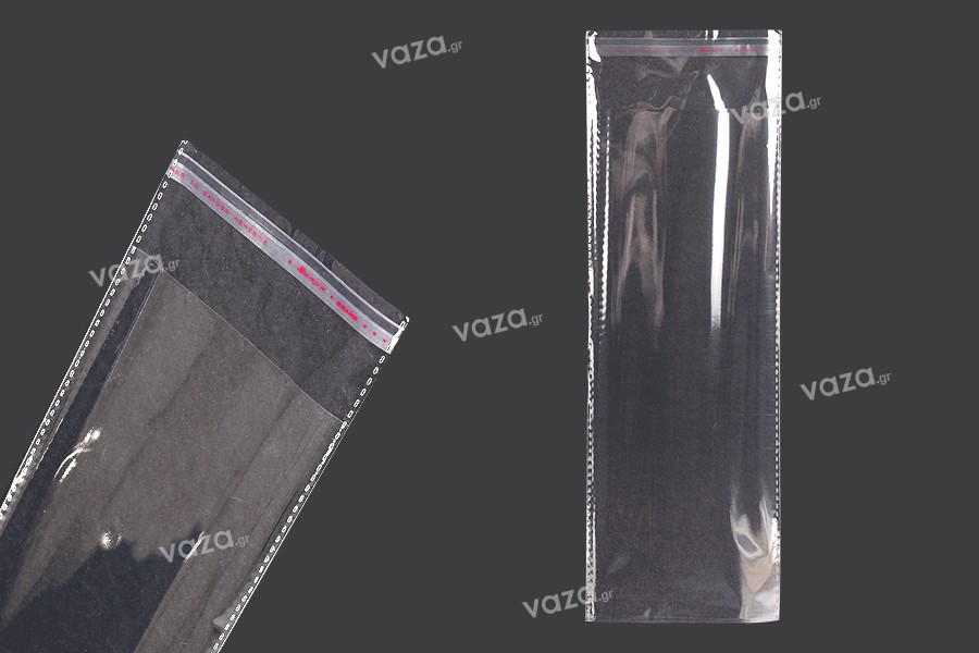Transparent self-seal adhesive bags in size 100x300 mm - 1000 pcs