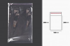 Σακουλάκια διαφανή με αυτοκόλλητο κλείσιμο 180x300 mm - 1000 τμχ