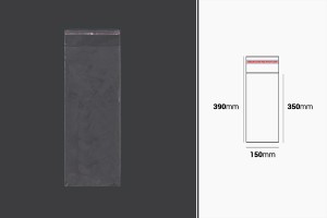 Kendinden yapışkanlı kapaklı şeffaf poşet 150x390mm - 1000 adet-1