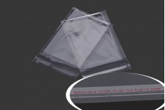 Transparent self-seal adhesive bags in size 120x200 mm - 1000 pcs