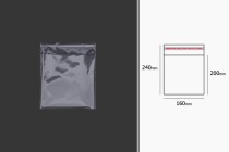 şeffaf yapışkan bağlama ile torbalar 160x240 mm - 1.000 adet şeffaf yapışkan bağlama ile torbalar 160x240 mm - 1.000 adet