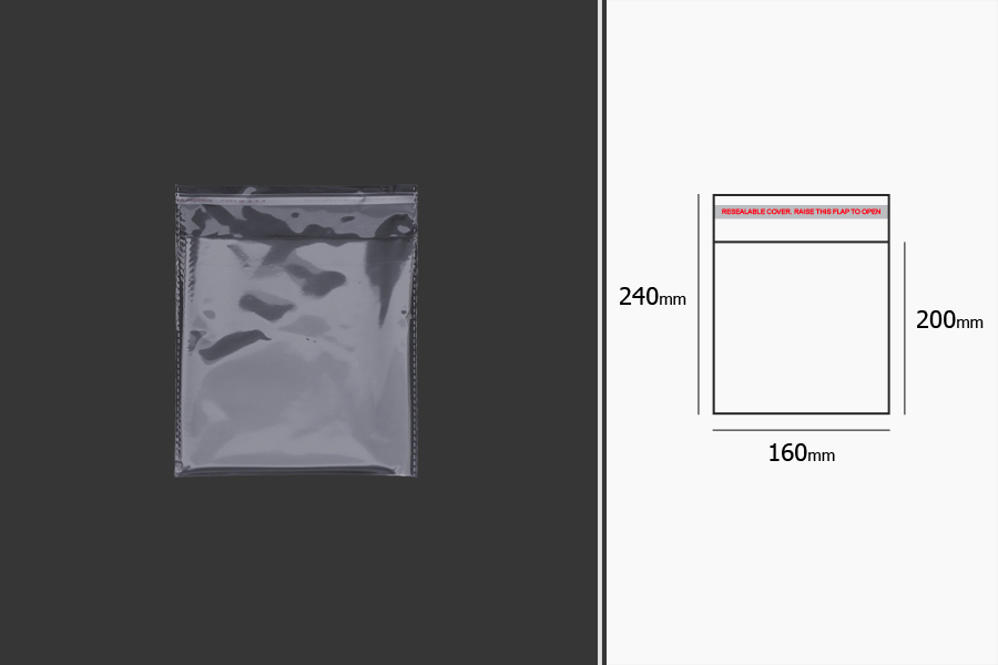 şeffaf yapışkan bağlama ile torbalar 160x240 mm - 1.000 adet şeffaf yapışkan bağlama ile torbalar 160x240 mm - 1.000 adet