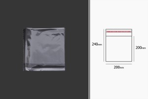 şeffaf yapışkan bağlama ile torbalar 200x240 mm - 1.000 adet-3