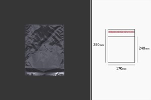 şeffaf yapışkan bağlama ile torbalar 170x280 mm - 1.000 adet-3