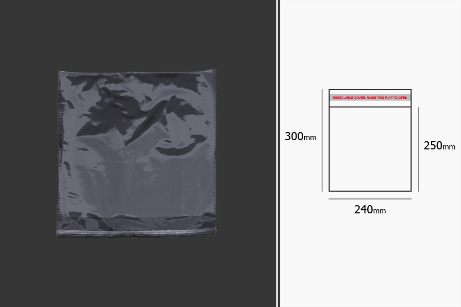 şeffaf yapışkan bağlama ile torbalar 240x300 mm - 1.000 adet şeffaf yapışkan bağlama ile torbalar 240x300 mm - 1.000 adet