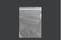 Transparent zip lock plastic bags in size 140x200 mm - 100 pcs