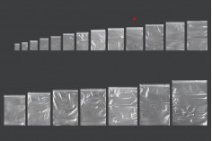 Bustine di plastica con chiusura a zip  140x200 mm trasparenti – 100 pz