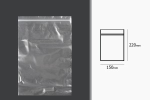 Σακουλάκια με κλείσιμο zip 150x220 mm διαφανή πλαστικά - 100 τμχ-εικόνα_διαστάσεις