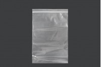 Transparent zip lock plastic bags in size 160x230 mm - 100 pcs