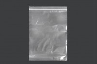 Transparent zip lock plastic bags in size 200x285 mm - 100 pcs