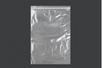 Transparent zip lock plastic bags in size 220x320 mm - 100 pcs