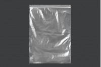 Transparent zip lock plastic bags in size 240x340 mm - 100 pcs