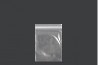 Transparent zip lock plastic bags in size 50x70 mm - 500 pcs