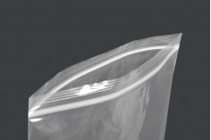Plicuri cu închidere cu fermoar 130x190 mm plastic transparent - 100 buc