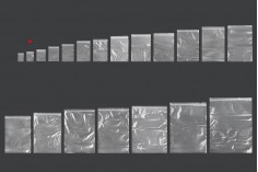 Σακουλάκια με κλείσιμο zip 50x70 mm διαφανή πλαστικά - 500 τμχ