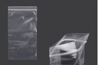 Bags with zip closure 140x250 mm transparent plastic - 100 pcs