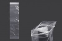Genti cu inchidere cu fermoar 70x300 mm plastic transparent - 100 buc
