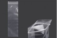 Genti cu inchidere cu fermoar 90x300 mm plastic transparent - 100 buc