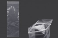 Σακουλάκια με κλείσιμο zip 100x300 mm διαφανή πλαστικά - 100 τμχ