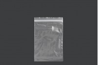 Transparent zip lock plastic bags in size 90x130  mm - 500 pcs