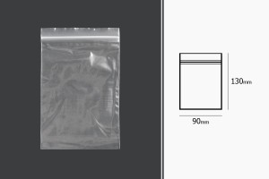 Σακουλάκια με κλείσιμο zip 90x130 mm διαφανή πλαστικά - 500 τμχ-εικόνα_διαστάσεις
