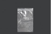 Transparent zip lock plastic bags in size 100x150 mm - 100 pcs