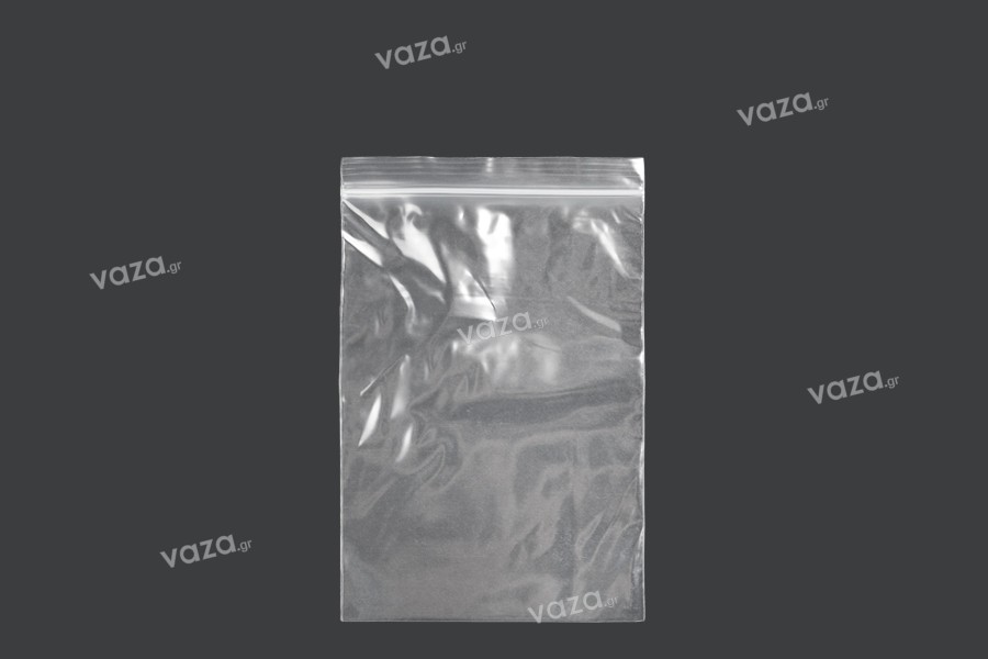 Bustine di plastica con chiusura a zip  100x150 mm trasparenti – 100 pz