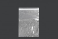 Transparent zip lock plastic bags in size 130x190 mm - 100 pcs