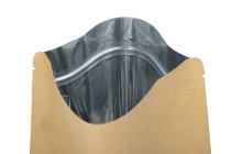 Sacs en papier kraft Doy Pack 150 x 40 x 240 mm, avec doublure intérieure en aluminium, fermeture à glissière et thermoscellable - 50 unités-εικόνα_σύνθεση