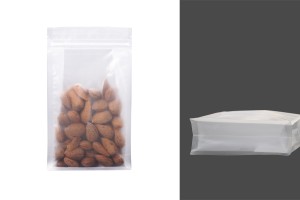 Sachets transparents de type Doypack avec fermeture zip et possibilité de fermeture par thermoscellage 140 x 60 x 240 mm - 50 pcs-εικόνα_προϊοντική