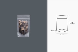 Sacchetti tipo Doy Pack trasparenti con chiusura a zip e possibilità di sigillare con termosaldatura  90x30x150 mm – 50 pz-bildgruppe