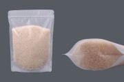 Σακουλάκια τύπου Doy Pack διάφανα με κλείσιμο "zip" και δυνατότητα σφράγισης με θερμοκόλληση 170x40x230 mm - 50 τμχ