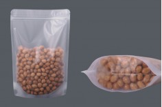 Σακουλάκια τύπου Doy Pack διάφανα με κλείσιμο "zip" και δυνατότητα σφράγισης με θερμοκόλληση 180x40x260 mm - 50 τμχ