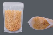 Σακουλάκια τύπου Doy Pack διάφανα με κλείσιμο "zip" και δυνατότητα σφράγισης με θερμοκόλληση 200x50x300 mm - 50 τμχ