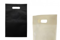 Sacs écologiques, non tissés et recyclables avec poignée 220 x 320 mm - 50 pcs