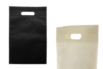 Umweltfreundliche, non woven Taschen recyclebar mit Henkel 220x320 mm - 50 Stücke
