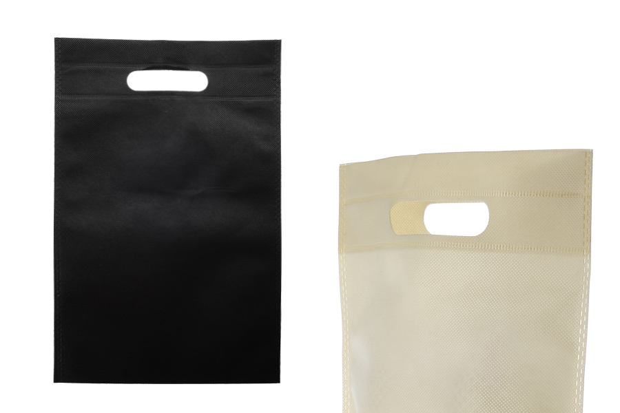 Umweltfreundliche, non woven Taschen recyclebar mit Henkel 220x320 mm - 50 Stücke